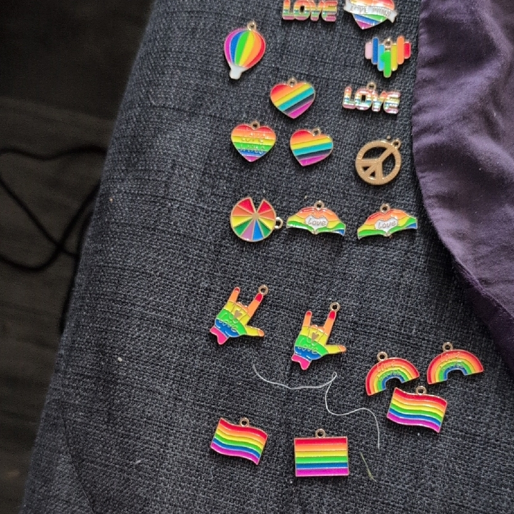 Colorful Rainbow Pins Set